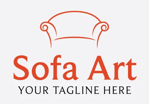 Sofa Art Logo Design Template