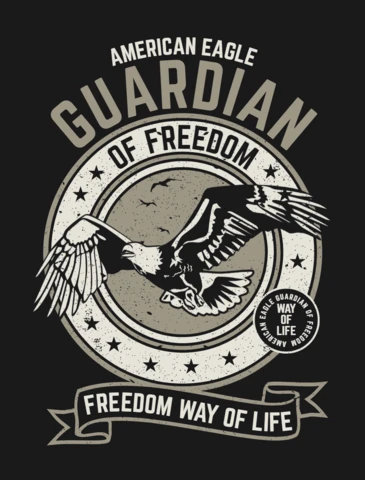 Guardian Eagle T-shirt Design Template