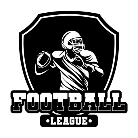 Modèle de logo pour le badge de la ligue de football américain