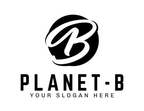 Modello di progettazione del logo Planet-b