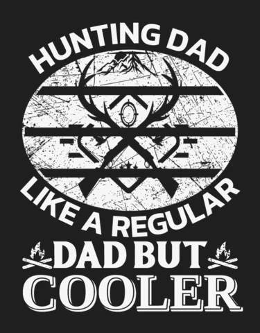 Vintage Hunting Dad Design Template for Cool Father's Day Gifts
