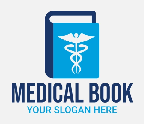 Medical Book Logo Design Template