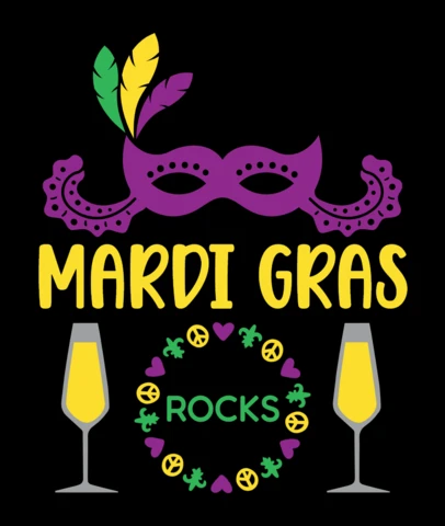 Mardi gras celebración plantilla de diseño - colorido estilo festivo