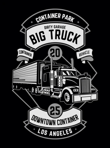 Big Truck T-shirt Design Template