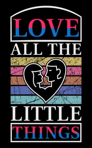 Plantilla de diseño editable love all the little things con estilo gráfico retro