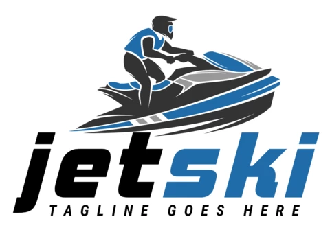 Jet Ski Logo Design Template