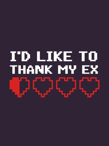 Anti valentine i'd like to thank my ex t-shirt template design