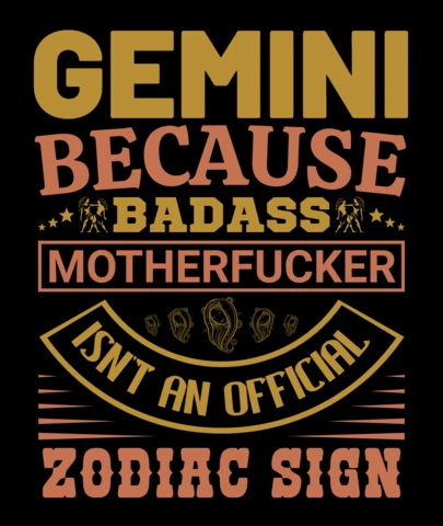 Kosmos Bliźniąt, ponieważ projekt koszulki z badass matką zodiakalnych znaków