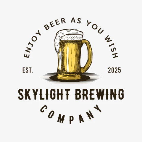 Modèle de conception de logo vintage de bière