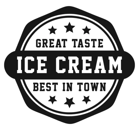 Plantilla de diseño de logotipo de helado