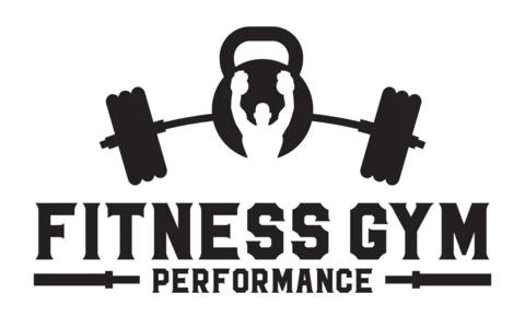 Fitness Gym Center Retro Logo Design Template