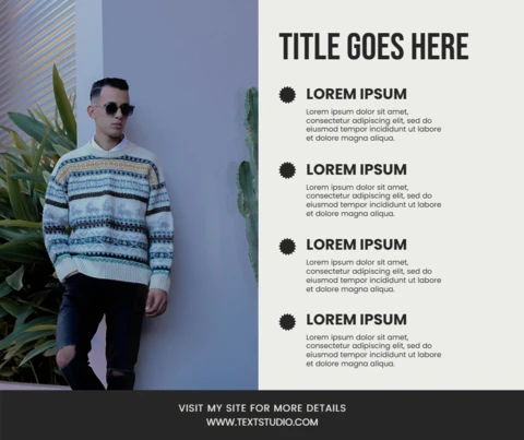 Modern Lifestyle Poster Design With Elegant Text Layout Instagram Post Template