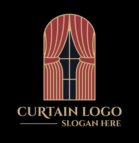 Modello di progettazione del logo della tenda