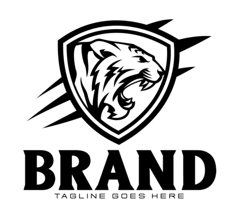 Plantilla de diseño del logotipo de Tiger