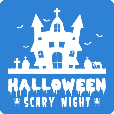 Halloween Scary Night Poster Design Template