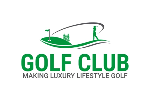 Szablon projektu logo sportowego turnieju klubu golfowego