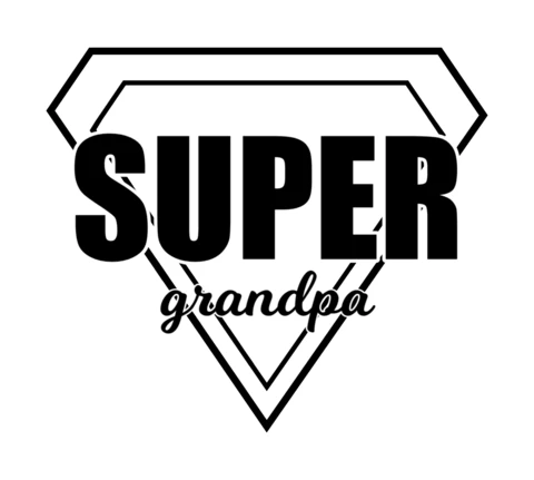 Szablon koszulki z super dziadkiem