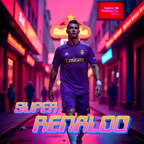 Super renaldo: modelo de design de futebol urbano vibrante