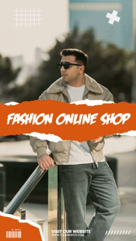 Modèle de conception d'une histoire de médias sociaux pour une boutique de mode en ligne