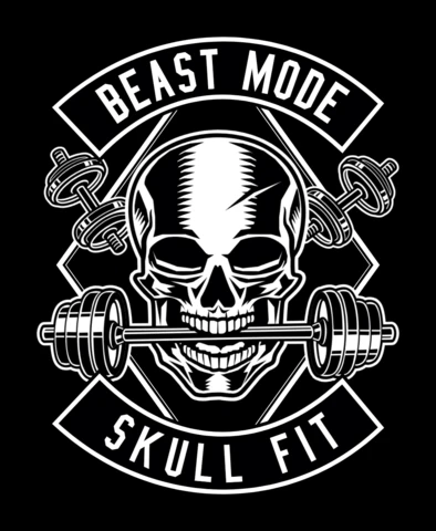 Modèle de conception de t-shirt ajusté en mode bête