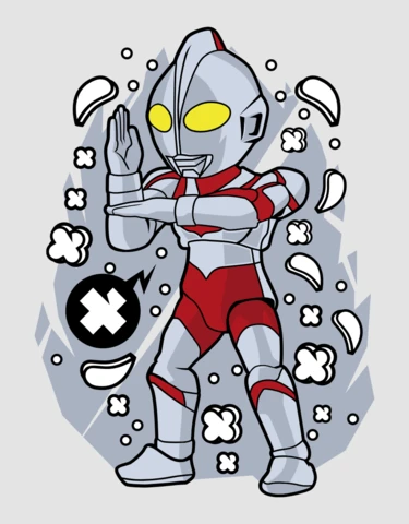 Ultraman Cartoon Character Pop Culture Poster Design Template