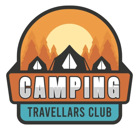 Modèle de logo pour le camping et l'aventure en plein air