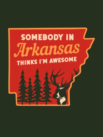 Arkansas us state t-shirt template design