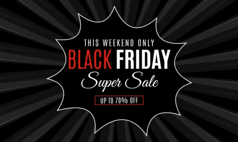 Black Friday Sale Template with Bold Design for Promotional Flyers