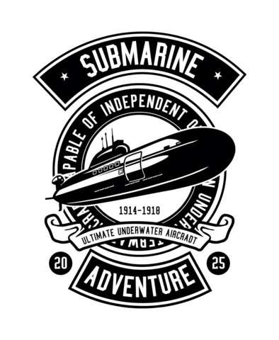 Plantilla de diseño de camiseta de aventura submarina