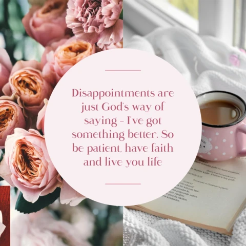 Inspirational Quote and Floral Instagram Post Design Template