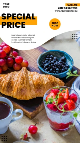 Joyful Wavy Surf Promotional Social Media Story Post Design Template