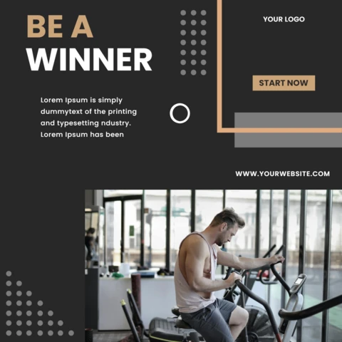 Impactful Minimal Marketing Instagram Post Design Template