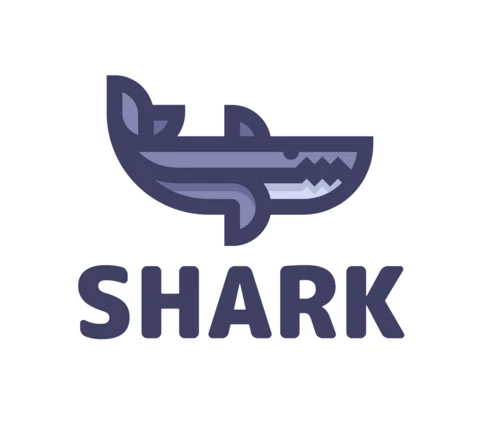 Shark Fish Logo Design Template