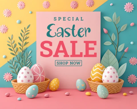 Colorful Easter Sale Design Template for Festive Promotions