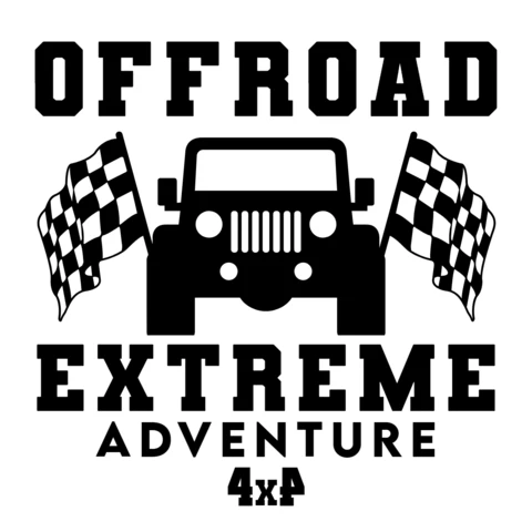 Plantilla de diseño de logotipo de coche todoterreno extremo