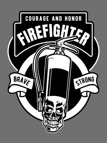 Firefighter T-Shirt Design Template