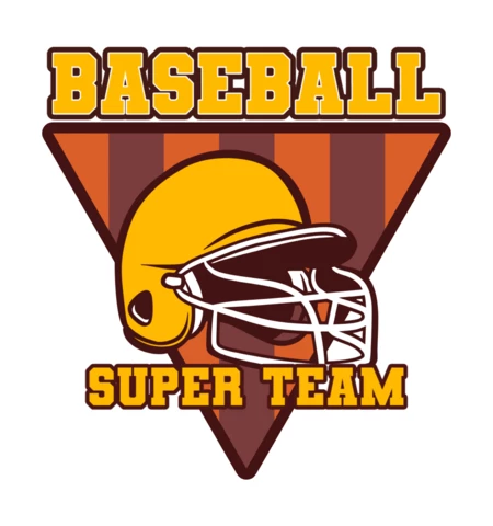 Baseball Super Team Vintage Logo Design Template