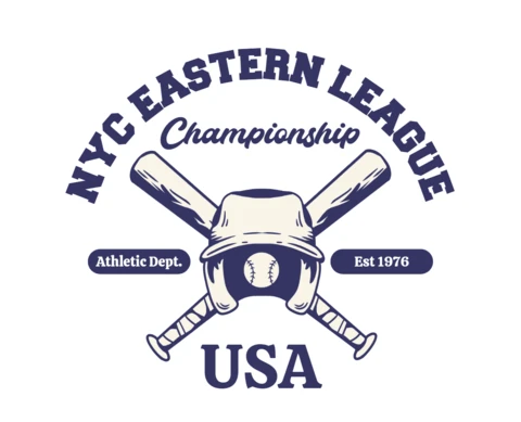 NYC League Championship Athletic Excellence Since 1976 Merchandising Template