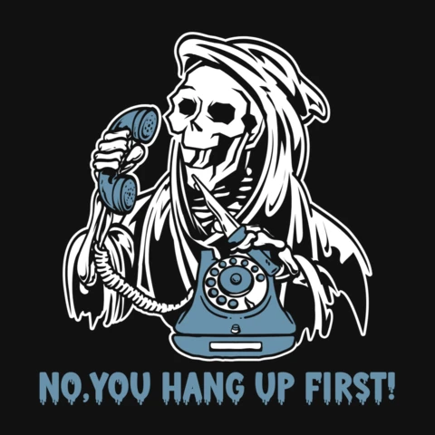 You Hang Up First Halloween Skeleton T-Shirt Template