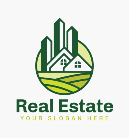 Modello di progettazione del logo immobiliare