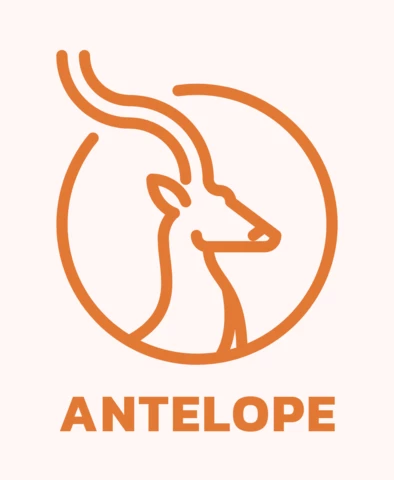 Szablon projektu logo antylopy