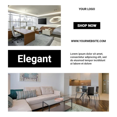 Luxury Marketing Insta Advertising Post Design Template