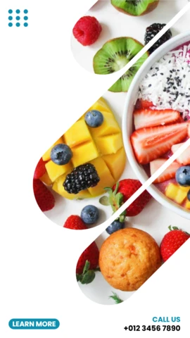 医療ヘルスケア広告のインスタグラムストーリーデザインテンプレート
