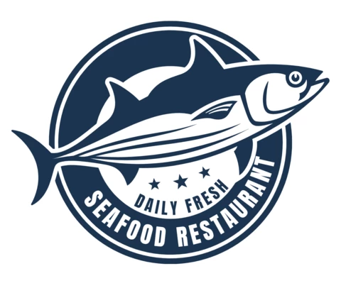 Modelo de design de logotipo de restaurante de frutos do mar