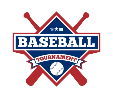 Szablon projektu logo sportowe mistrzostw baseballu