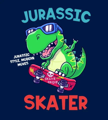 Eğlenceli ve yaratıcı projeler için Jurassic patenci tasarım şablonu