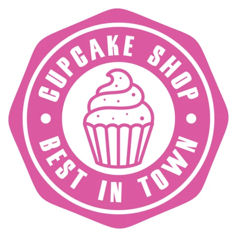 Cup Cake Cute Logo Design Template