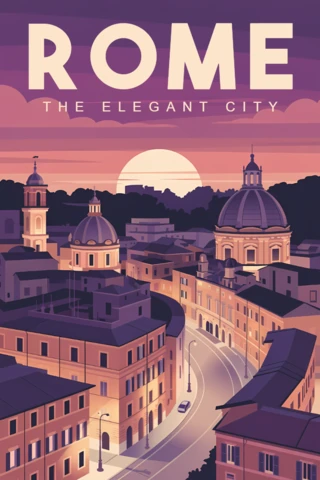 Elegante stadsgezicht ontwerp sjabloon voor posters