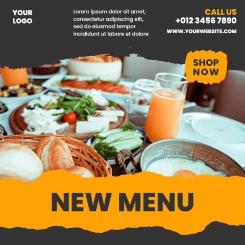 Impactful Textured Promotional Instagram Post Design Template