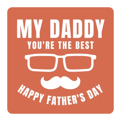 Feliz dia dos pais, papai, melhor modelo de cartão de felicitações